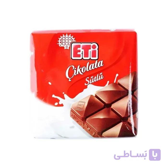 شکلات تخته ای شیری اتی 80 گرم Eti ا Eti milk chocolate bar 80 g