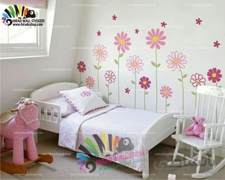 استیکر و برچسب دیواری گل ها Flowers Home Paint Designs کد h975