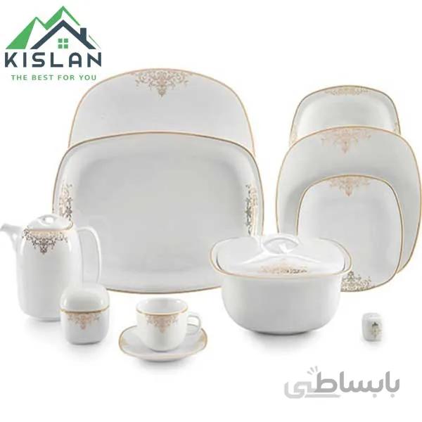 چینی زرین طرح مونت کارلو طلایی 98 پارچه