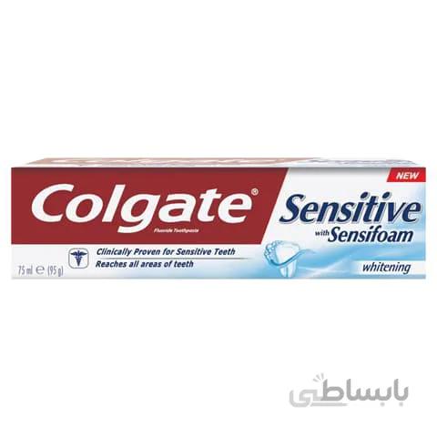 خمیر دندان کلگیت مدل Sensitive with Sensifoam