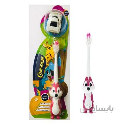 مسواک کودک مدل سنجاب خوشحال کانفیدنت بسیار نرم ا Confident Kids Toothbrush