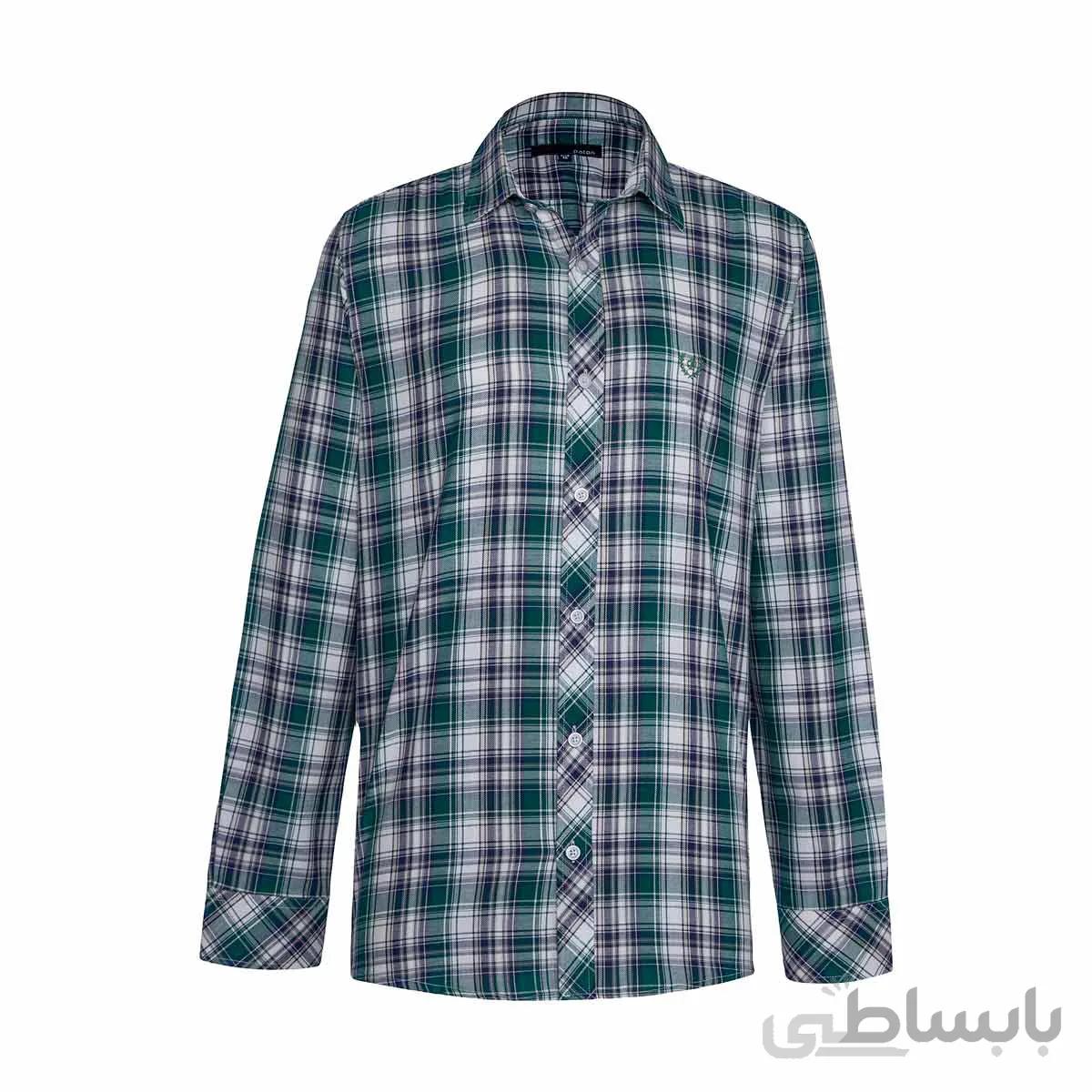 پیراهن استین بلند مردانه چهارخانه