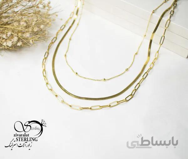 گردنبند زنانه استیل ماری و کارتیه