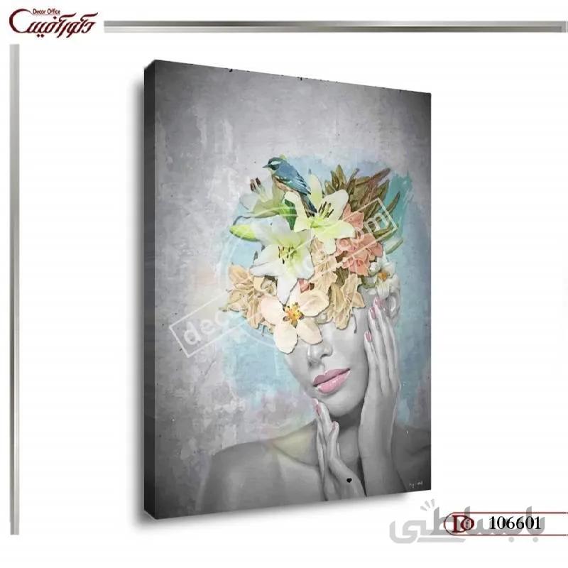 تابلو دکوراتیو چهره مدرن 6601 ا Modern face decorative paintings