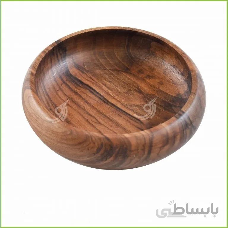 کاسه چوبی خمره ای قطر ۱۵ کد ۱۰۱۷۳۱