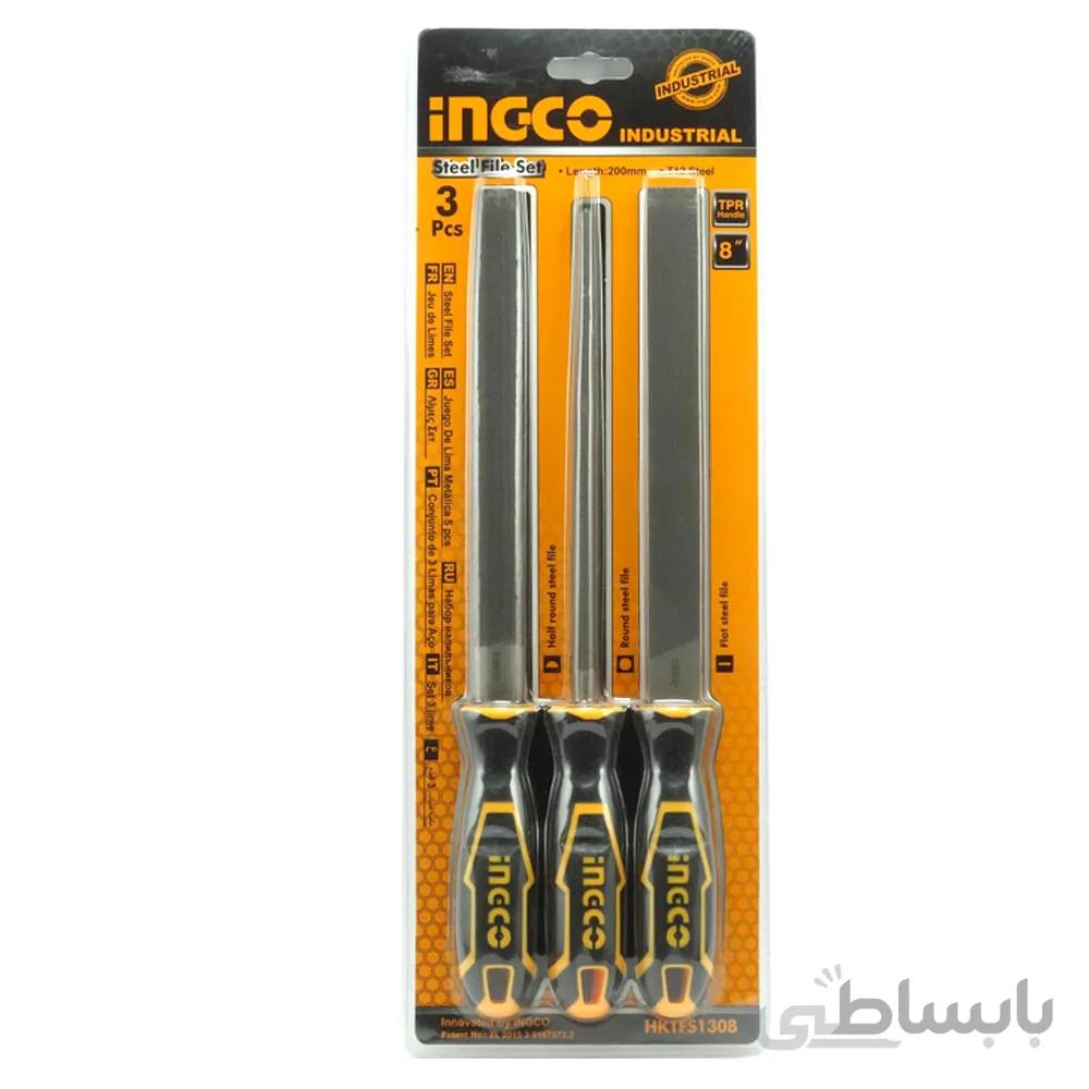 ست سوهان سه عددی فلز اینکو مدل HKTFS1308