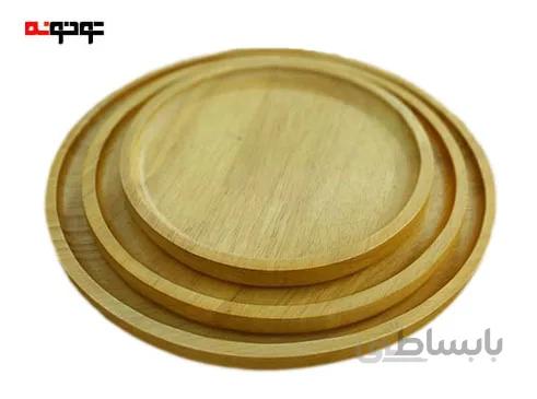 دیس پذیرایی گرد اوک سایز متوسط