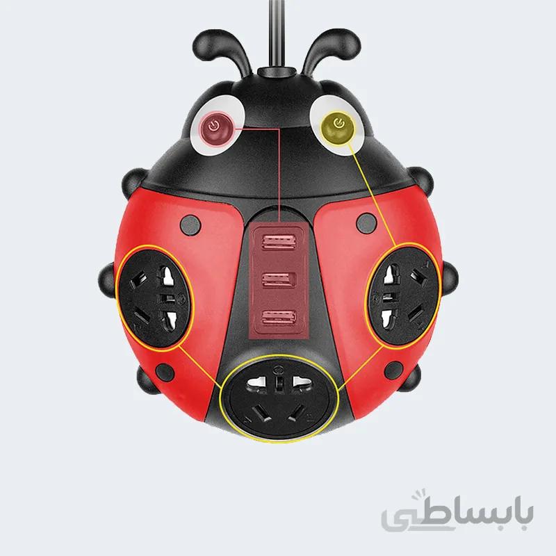 سه راهی برق و شارژر فانتزی کفش دوزک WK-54435