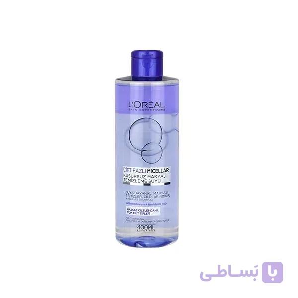 محلول پاک کننده میسلار واتر لورال مدل Normal حجم ۴۰۰ میل ا Micellar Water Loral Cleansing Solution Normal Model Volume 400 ml