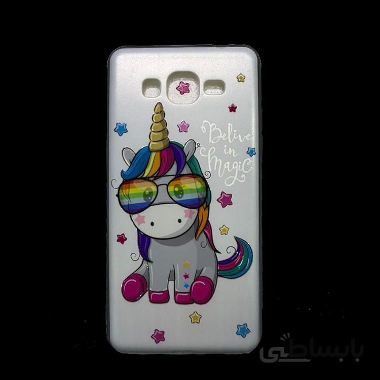 قاب طرح دار سامسونگ گرند پرایم پلاس طرح یونیکورن/SASMSUNG GRAND PRIME PLUS