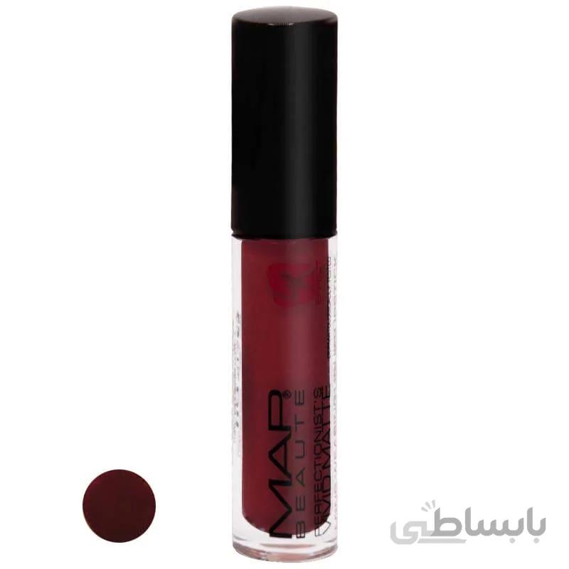 رژلب مایع مات مپ حجم 4.5 میل شماره M 14 ا Map Beaute Vivid Matte Fluid Liptick 4.5 ml