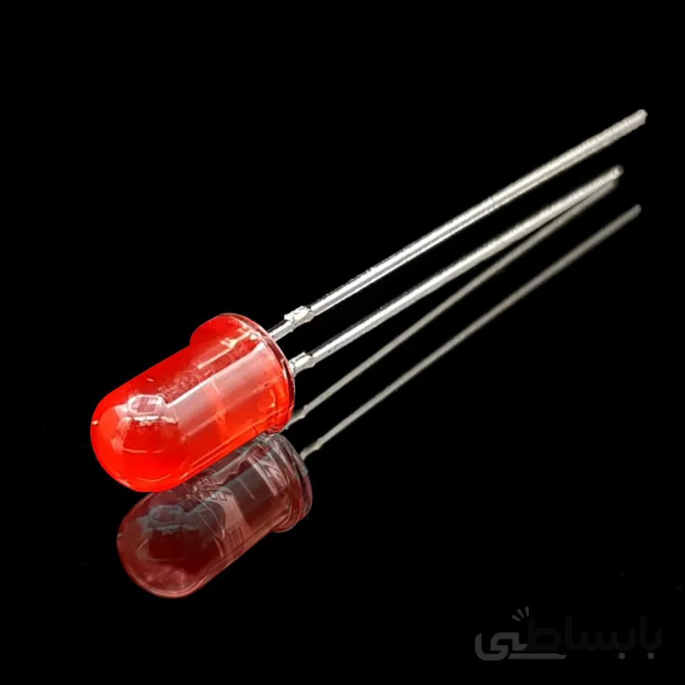 ال ای دی 5mm قرمز مات پایه بلند