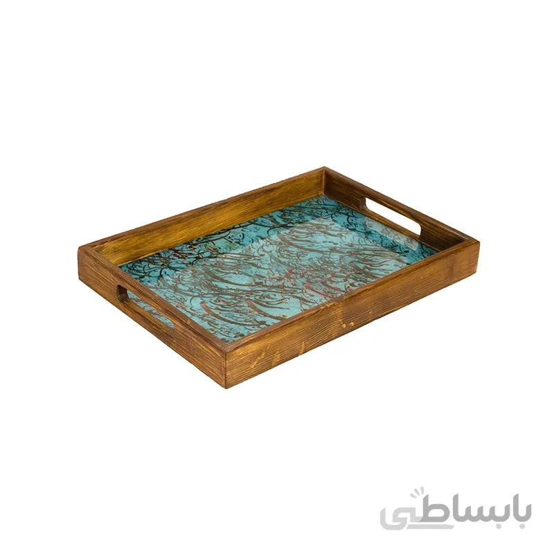 سینی چوبی-رزینی طرح عشق