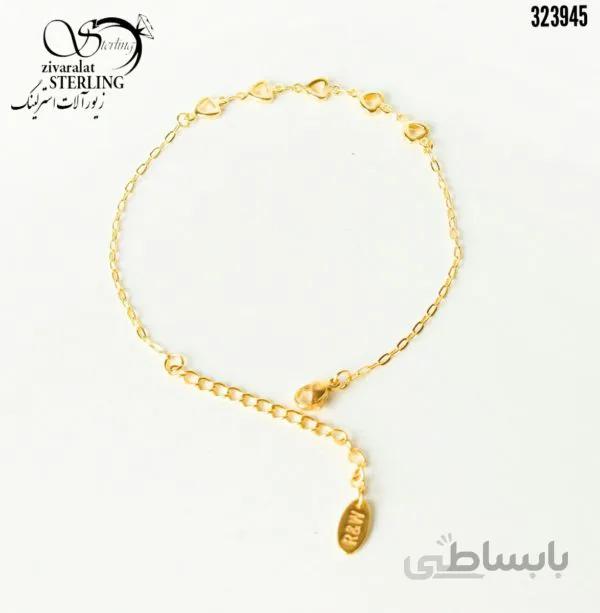 دستبند زنانه طرح طلا کد: 3121