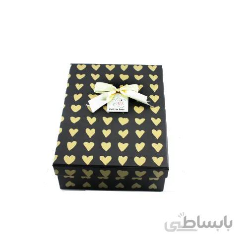 جعبه هدیه مستطیل طرح قلب کد 029