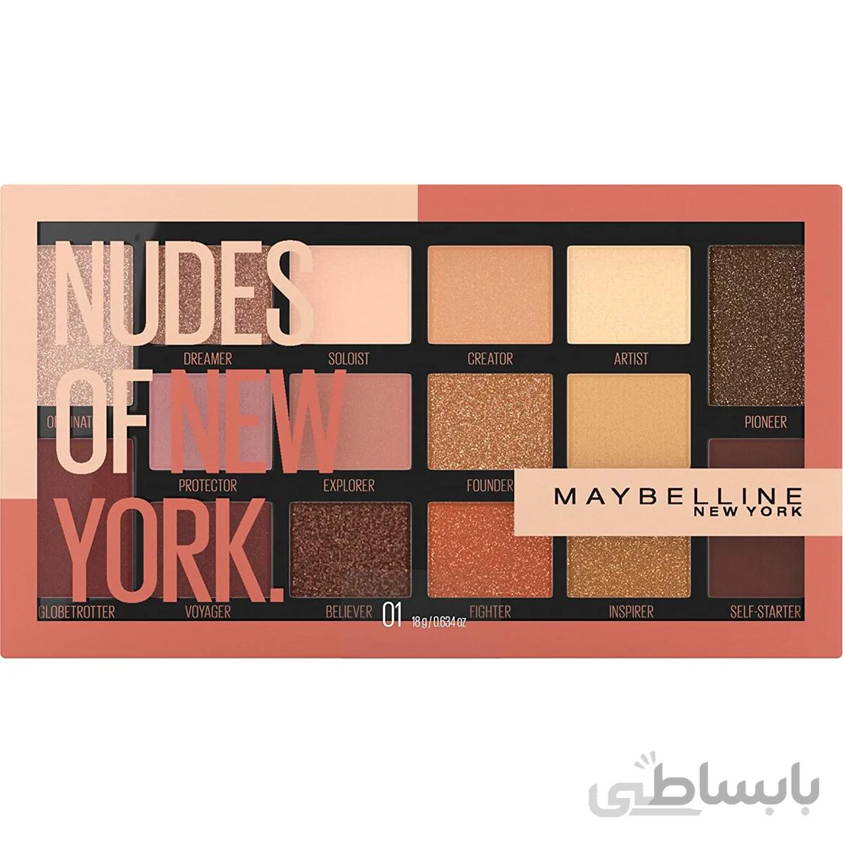 پالت سایه جدید میبلین مدل Nudes Of New York