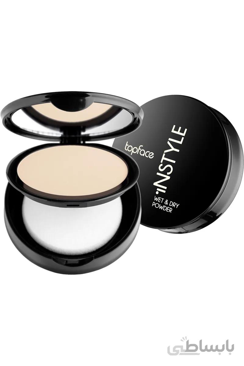پنکک 2 کاره خشک و مرطوب تاپ فیس TOPFACE Instyle Wet and Dry Powder