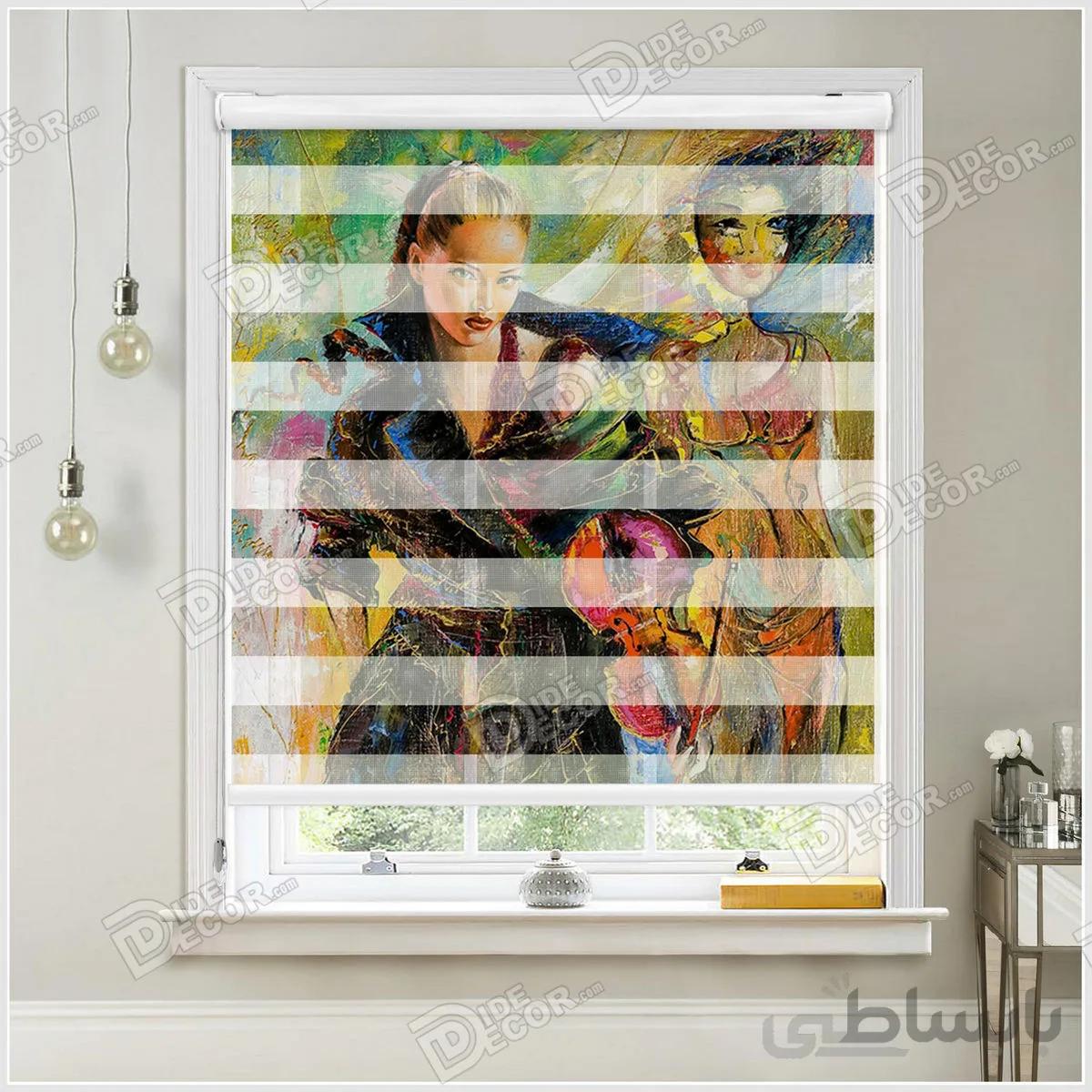 پرده زبرا طرح نقاشی کد ZSP-39
