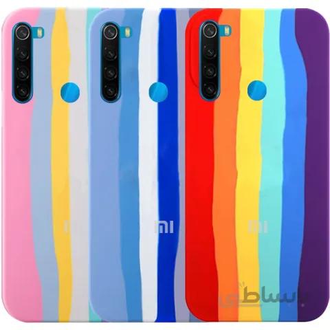 قاب سیلیکونی گوشی شیائومی Xiaomi Redmi Note 8 مدل رنگین کمانی (ویتنامی اصل)