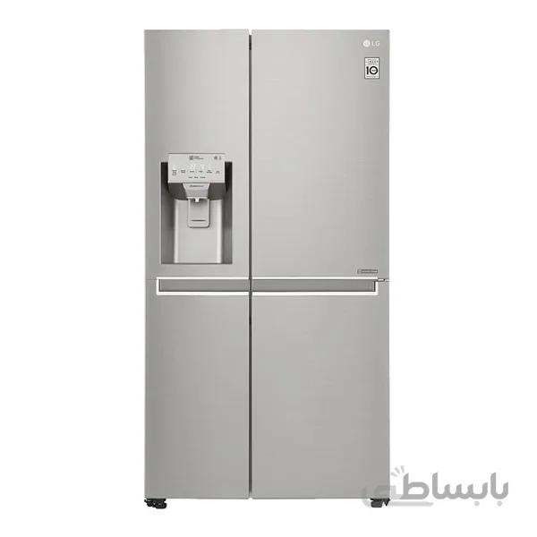 یخچال ال جی ساید بای ساید GR-J337 بنتلی 34 فوت یخساز دور این دور ا LG GR-J337 Refrigerator Bentlee Side By Side Door In Door 34 Foot