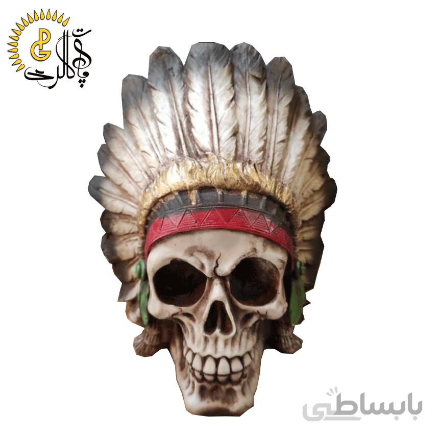 مجسمه طرح جمجمه سرخ پوست کد 3082