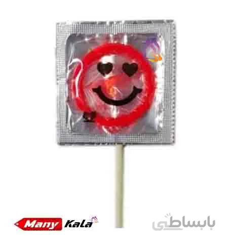 کاندوم چوبی اب نباتی ایموجی قرمز ا Red emoji wooden candy