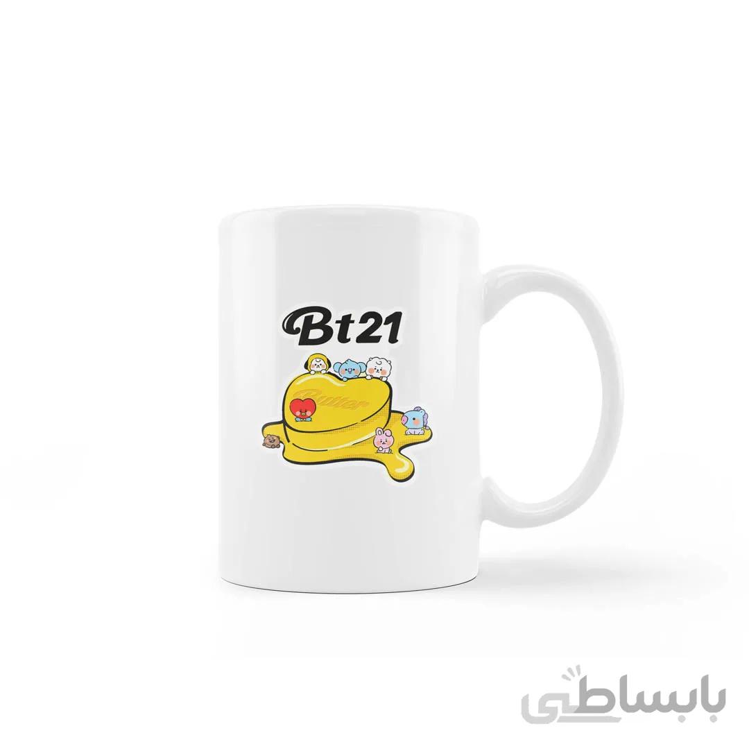 ماگ BTS طرح BT21 کد 204006