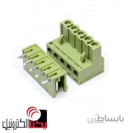 ترمینال فونیکس 5 پین رایت انگل بافاصله پایه 5.08