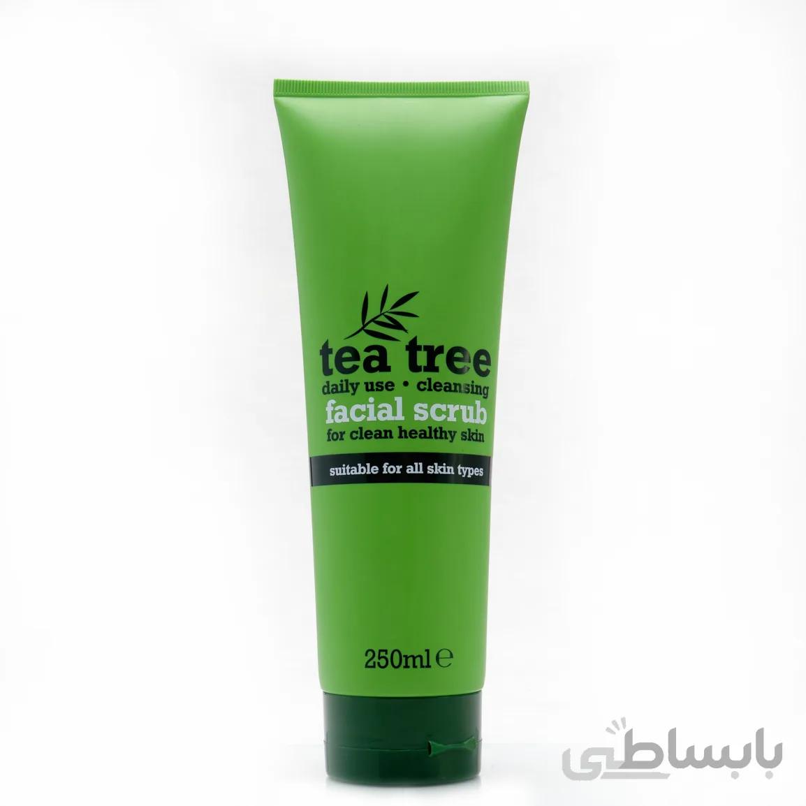 اسکراب صورت مناسب انواع پوست 250میل تی تری ا Tea Tree Facial Scrub For All Skin Types 250ml