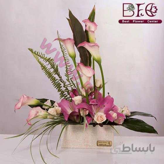 سبد گل فانتزی مدرن