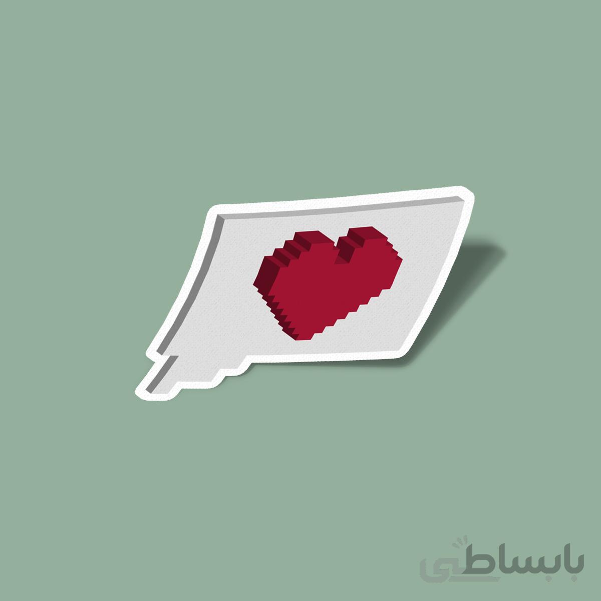 استیکر Minecraft heart