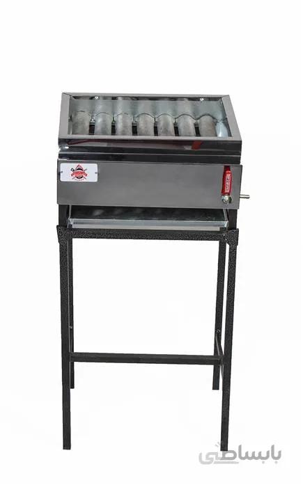 کباب پز استیل حسینی مدل مهران ا ابعاد : 35 × 45 سانتی متر