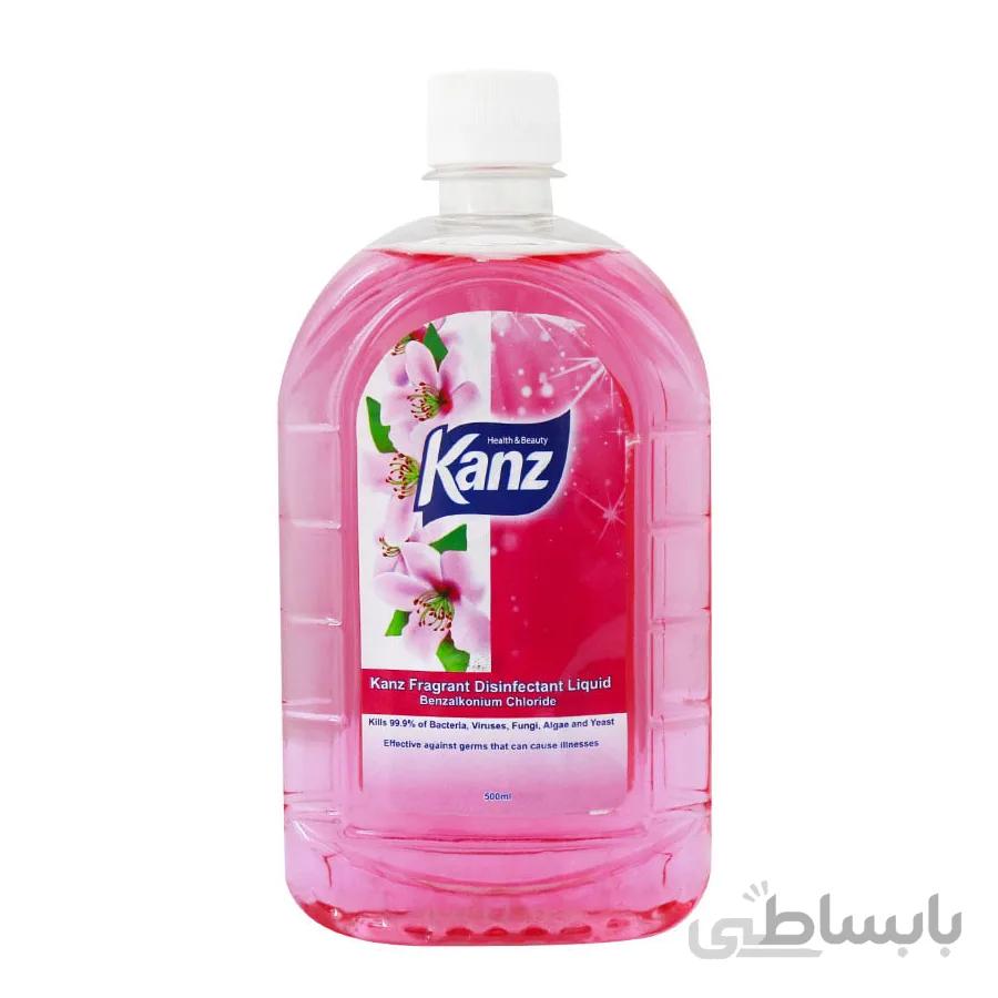 محلول ضد عفونی کننده چند منظوره معطر صورتی کنز 500 میلی لیتری ا -