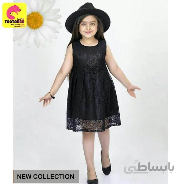 پیراهن مجلسی دخترانه گندم | لباسبچه عمده