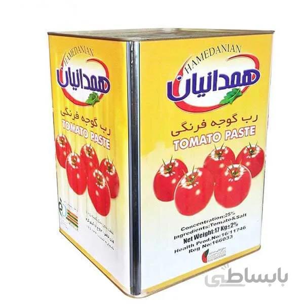 رب گوجه فرنگی همدانیان حلب 17 کیلوگرمی ا hamedanian tomato paste - 1700gr