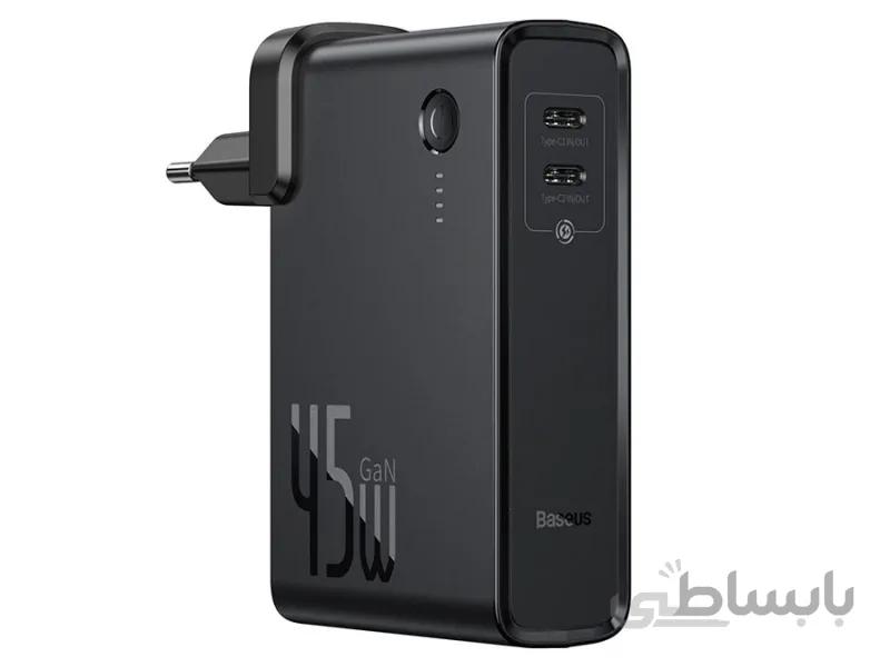 پاور بانک و شارژر دیواری سریع بیسوس Baseus PPNLD45CE GaN Quick Powerbank Charger