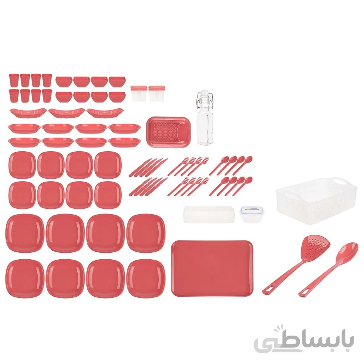 سبد پيک نيک 85 پارچه ليمون کد 896 ا Limon 896 Picnic Basket 85 Pcs