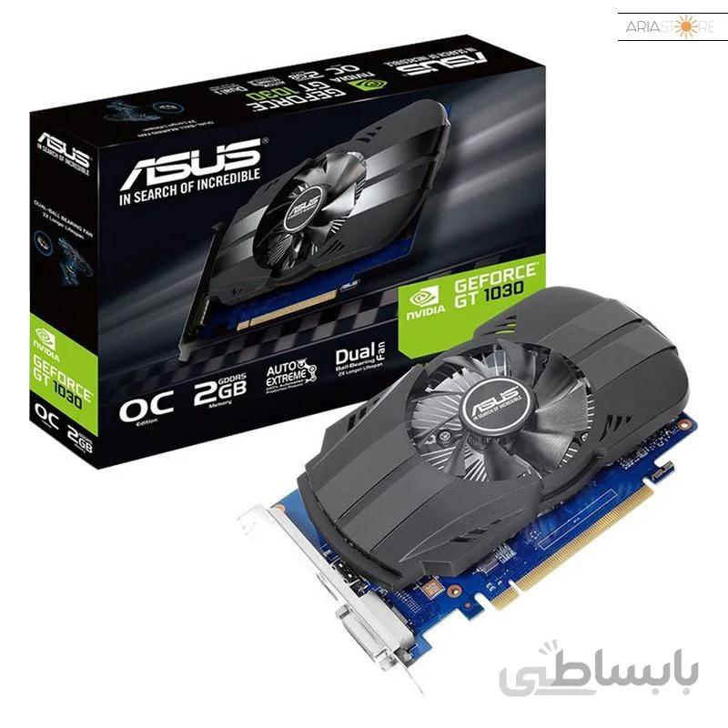 کارت گرافیک ایسوس مدل PH-GT1030-O2G ا Asus PH-GT1030-O2G Graphics Card