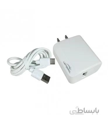 شارژر فست LAPRAMOL مدل LP-C4 به همراه کابل تایپ سی