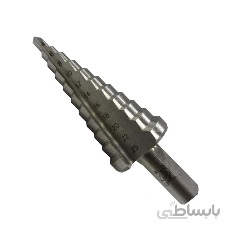 مته کاجی مخروطی 4 الی 25 ولف wolf