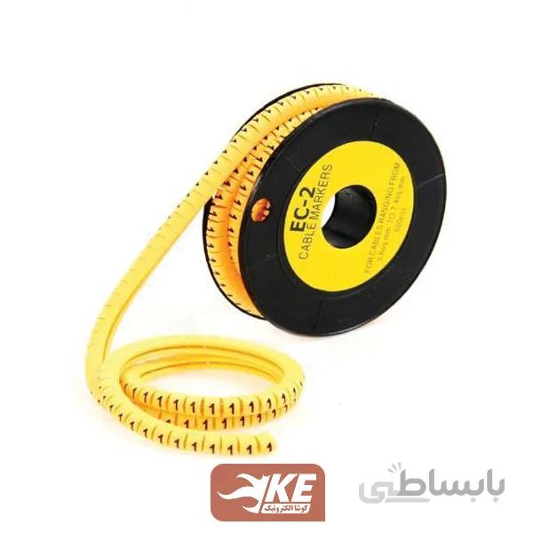 رول 1000تایی شماره سیم گرد(0تا9) کد EC2 برند DeDe