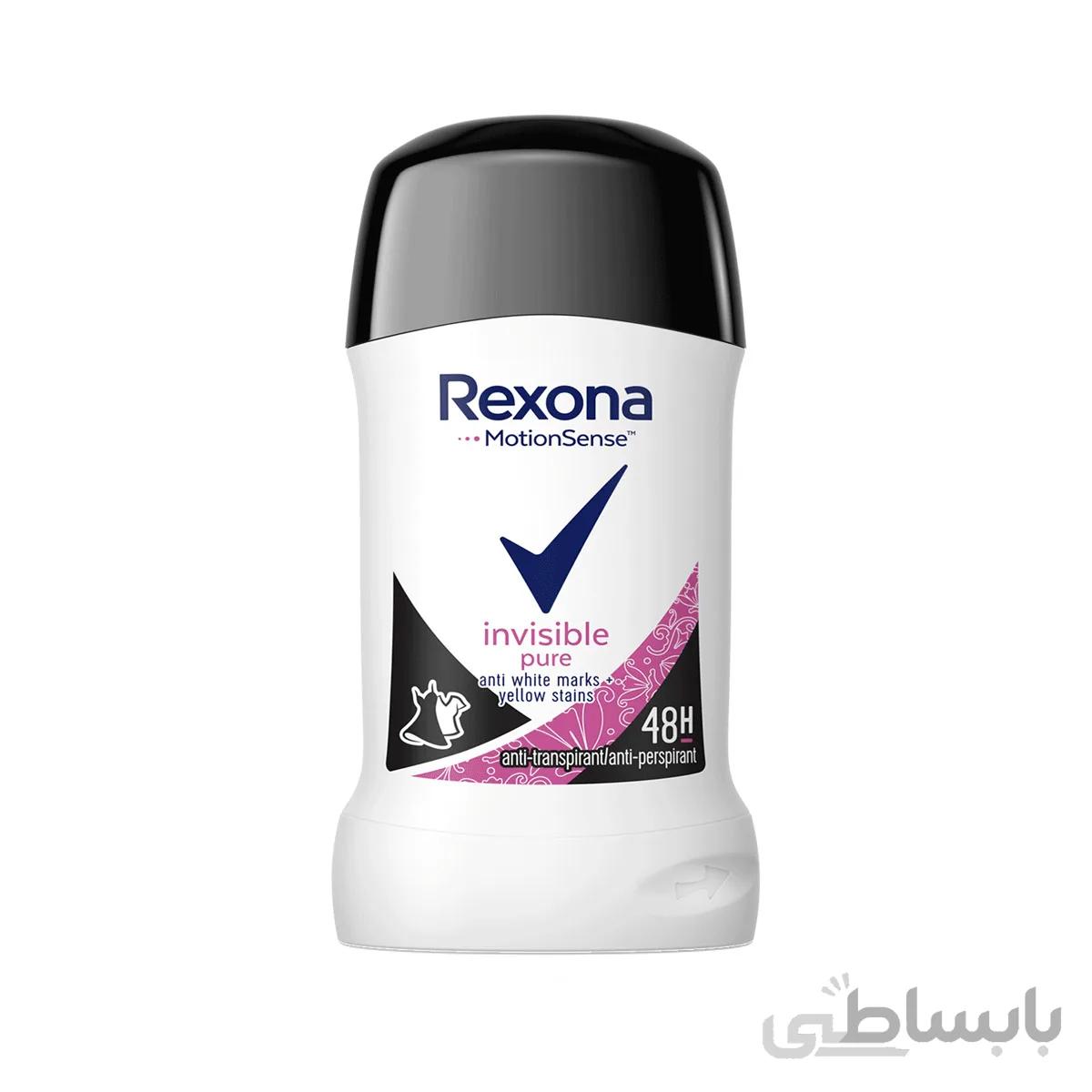 استیک رول رکسونا مدل Invisible Pure با حجم ۴۰ میلی لیتر