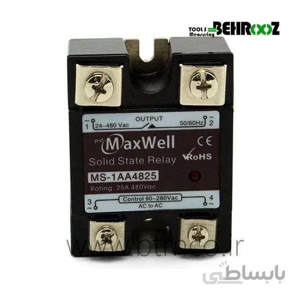 رله SSR تکفاز AC به 50A AC مکسول مدل MS-1AA4850