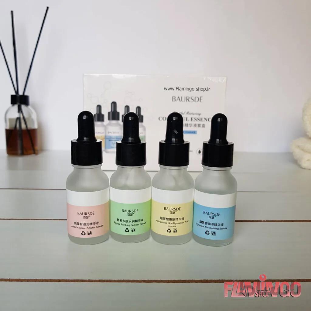 پک ۴ عددی سرم های جوانساز صورت – Baursde Colorful Essence