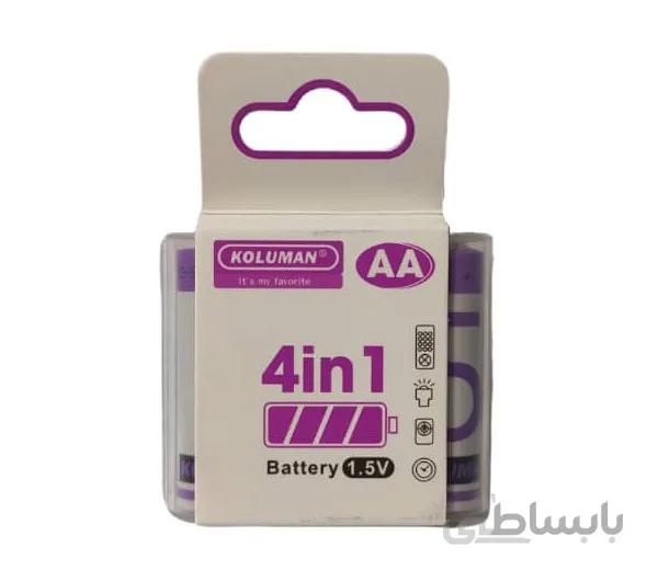 باتری قلمی کلومن مدل Super Alkaline بسته 4 عددی ا Koluman Super Alkaline AA Battery - Pack of 4
