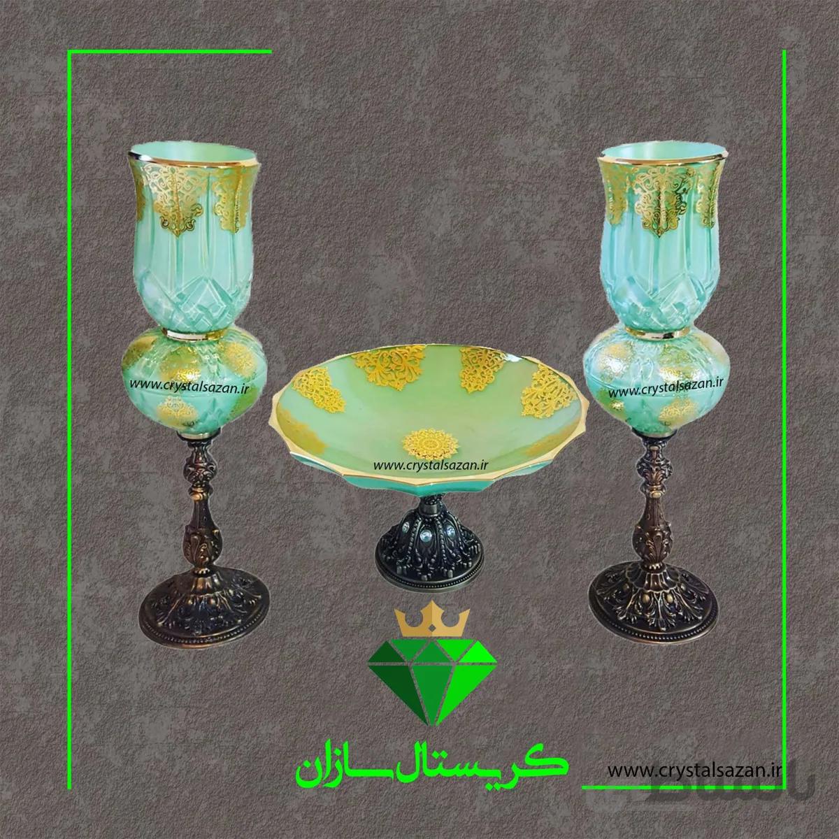 سه تیکه شمعدان و میوه خوری چک کد CS1023