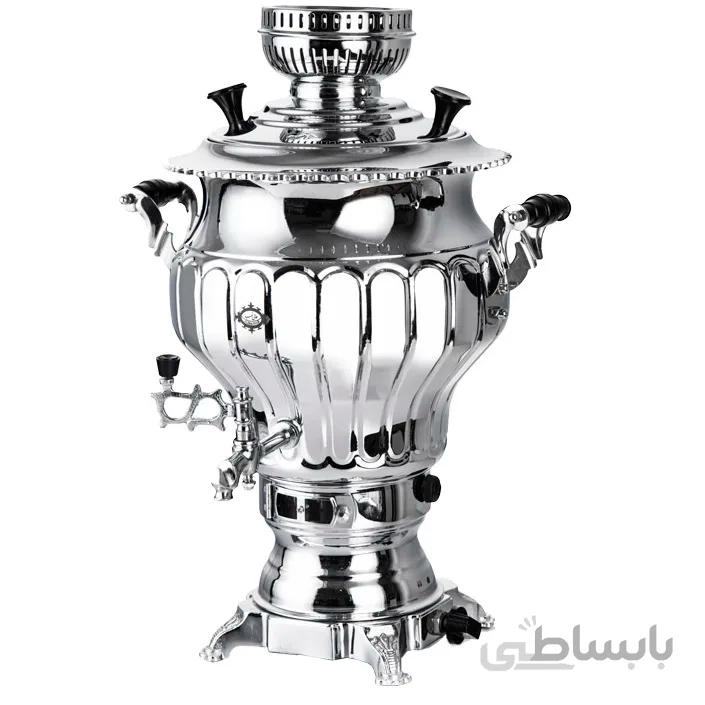 سماور گازی عالی نسب 6 لیتری پیلوت دار نگار سیمین