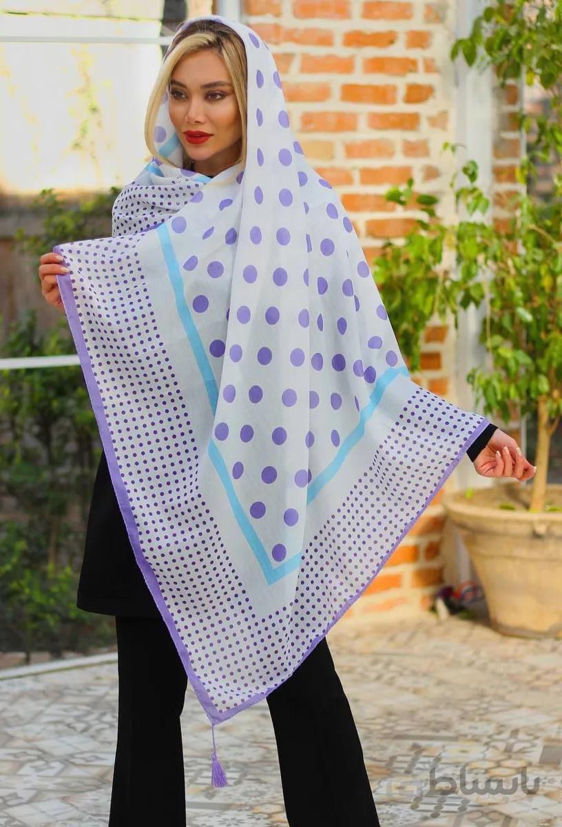 روسری نخی منگوله دار توپی بهاره