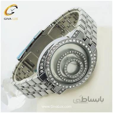 ساعت زنانه تک موتوره رنگ نقره ای شوپارد