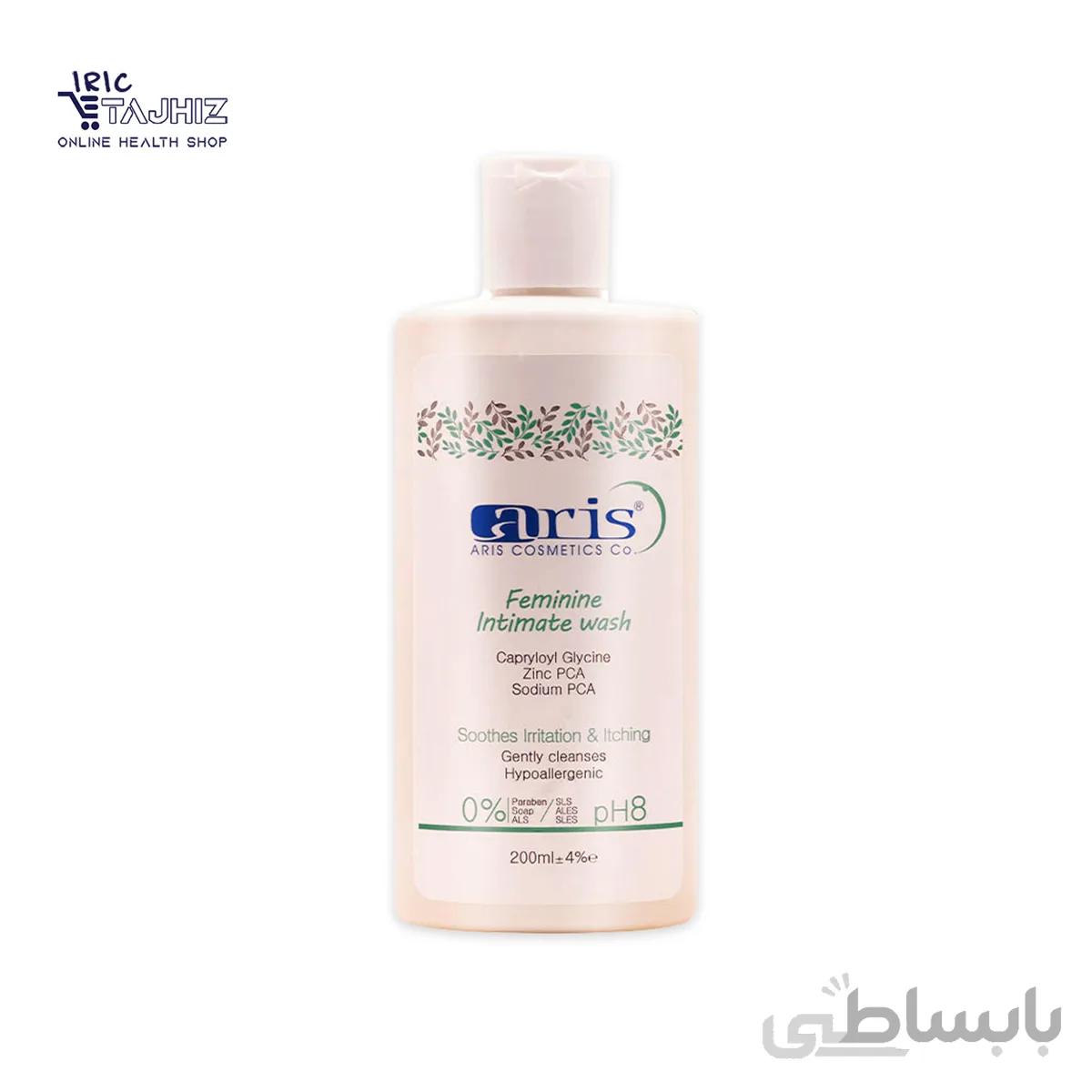 ژل بهداشتی بانوان آریس aris دارای PH 8 حجم 200 میلی لیتر